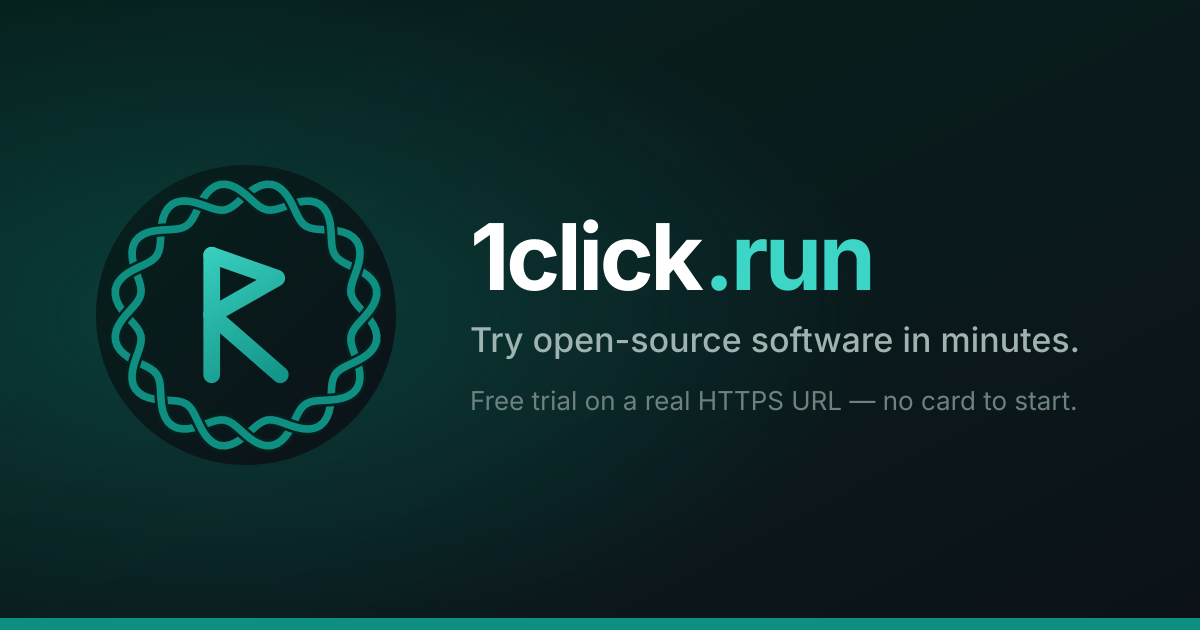 Try open source web apps
